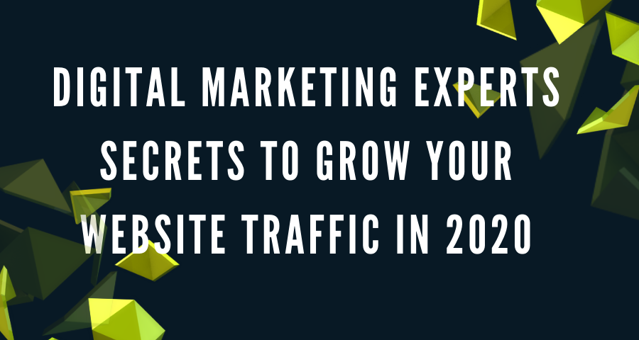 Digital Marketing Experts Secrets to Grow Your Website Traffic In 2020