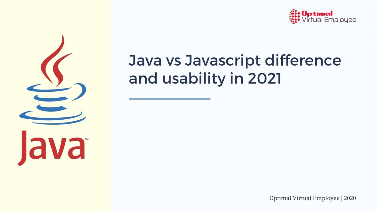 Java vs Javascript difference and usability in 2021