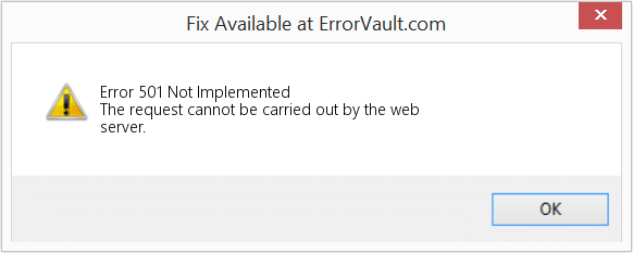 501 Not Implemented 