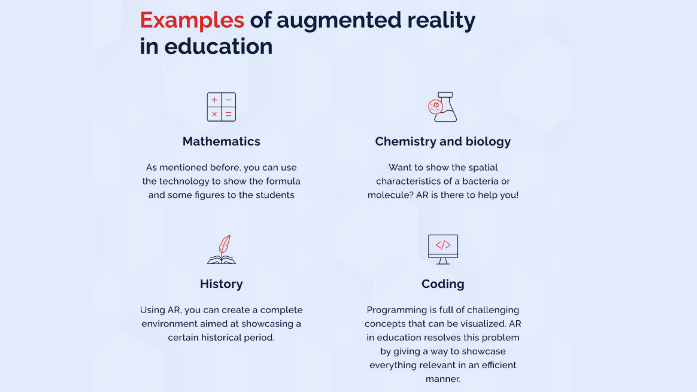 Examples of AR in Education