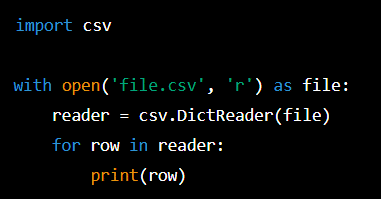Read a CSV File